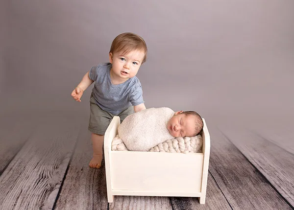 Sibling Photography - Zesty Orange Photography by Olesya Redina