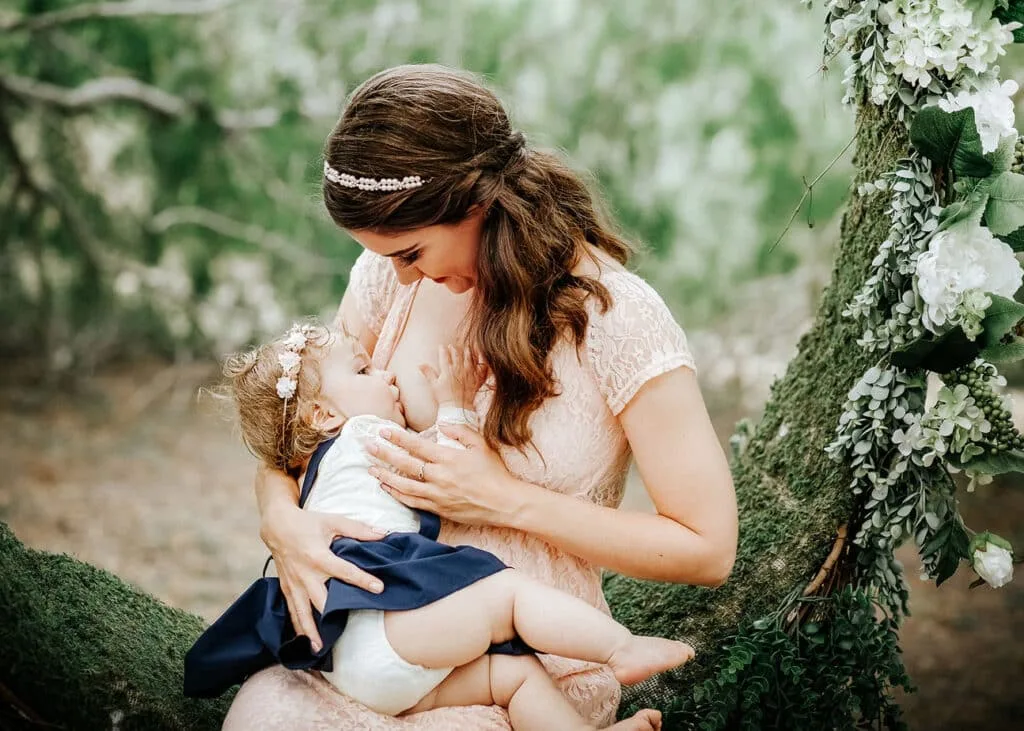 Breastfeeding Session - Zesty Orange Photography by Olesya Redina