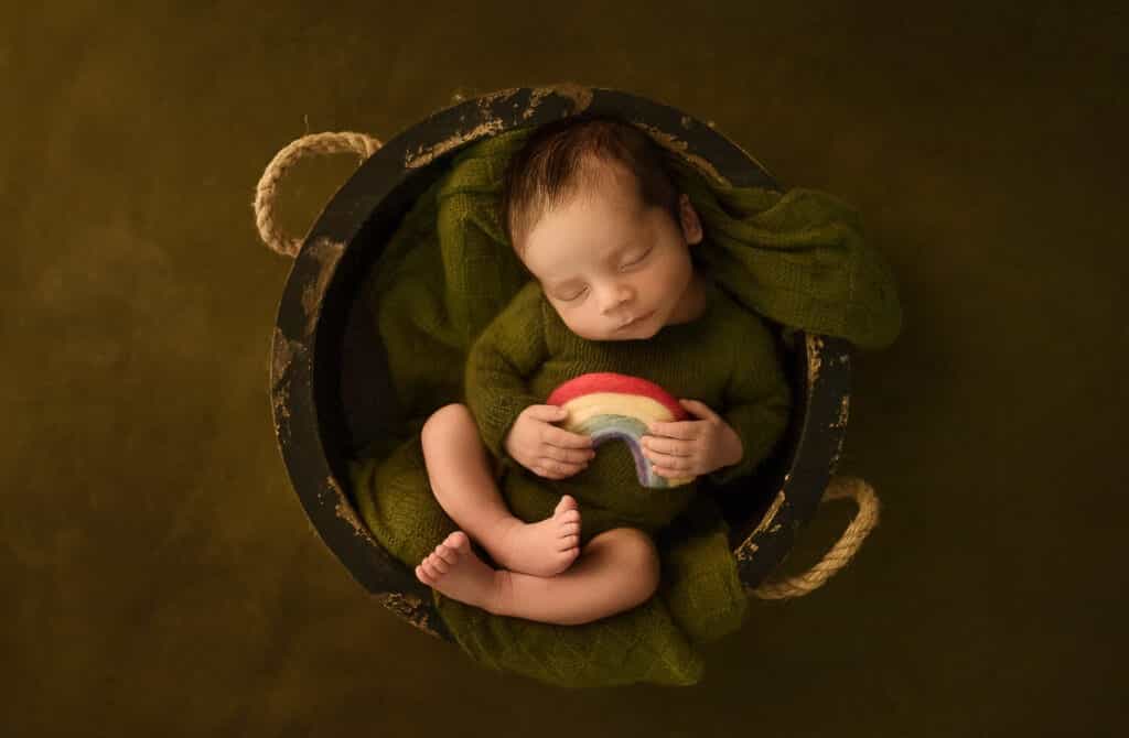 Rainbow Baby Newborn Photography | Austin Newborn Photography