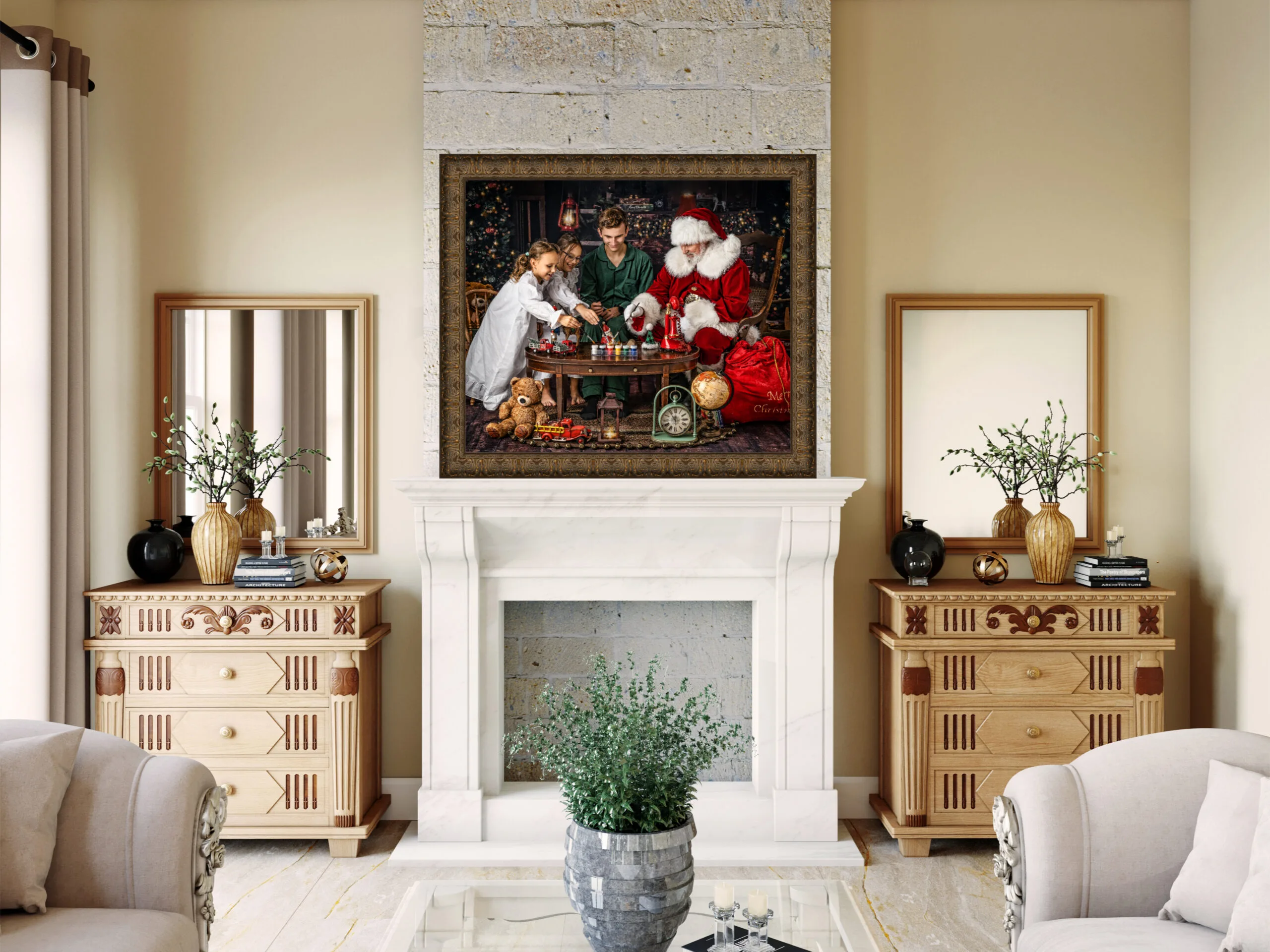 21 Traditional Fireplace scaled Austin Elopement & Portrait Photographer
