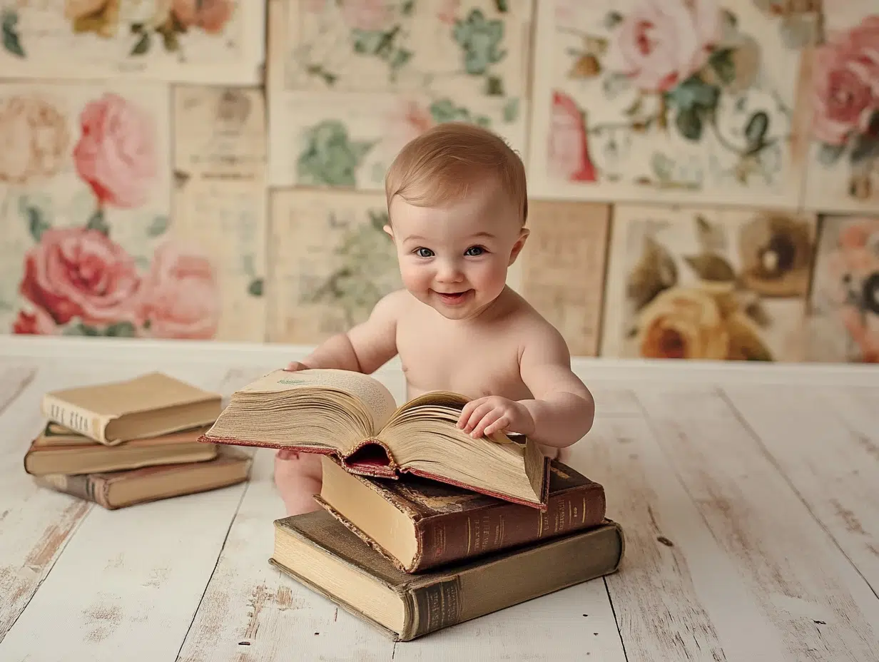 9 Unique Cake Smash Alternatives for Your Baby’s First Birthday Session 9 cake smash alternatives Book Lover Austin Portrait Photography