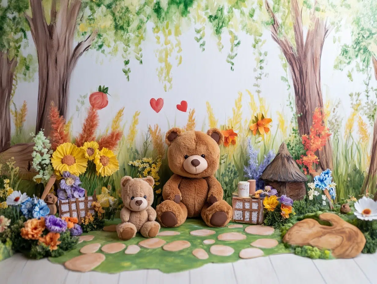 9 Unique Cake Smash Alternatives for Your Baby’s First Birthday Session 8 cake smash alternatives teddy bears 1 Austin Portrait Photography