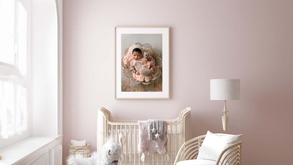 Voted Best Newborn Photographer in Austin 5 years in the row: A Portrait Experience Like No Other 2 Austin Newborn Photography Pink Nursery horizontal 1 wall art Austin Elopement & Portrait Photographer