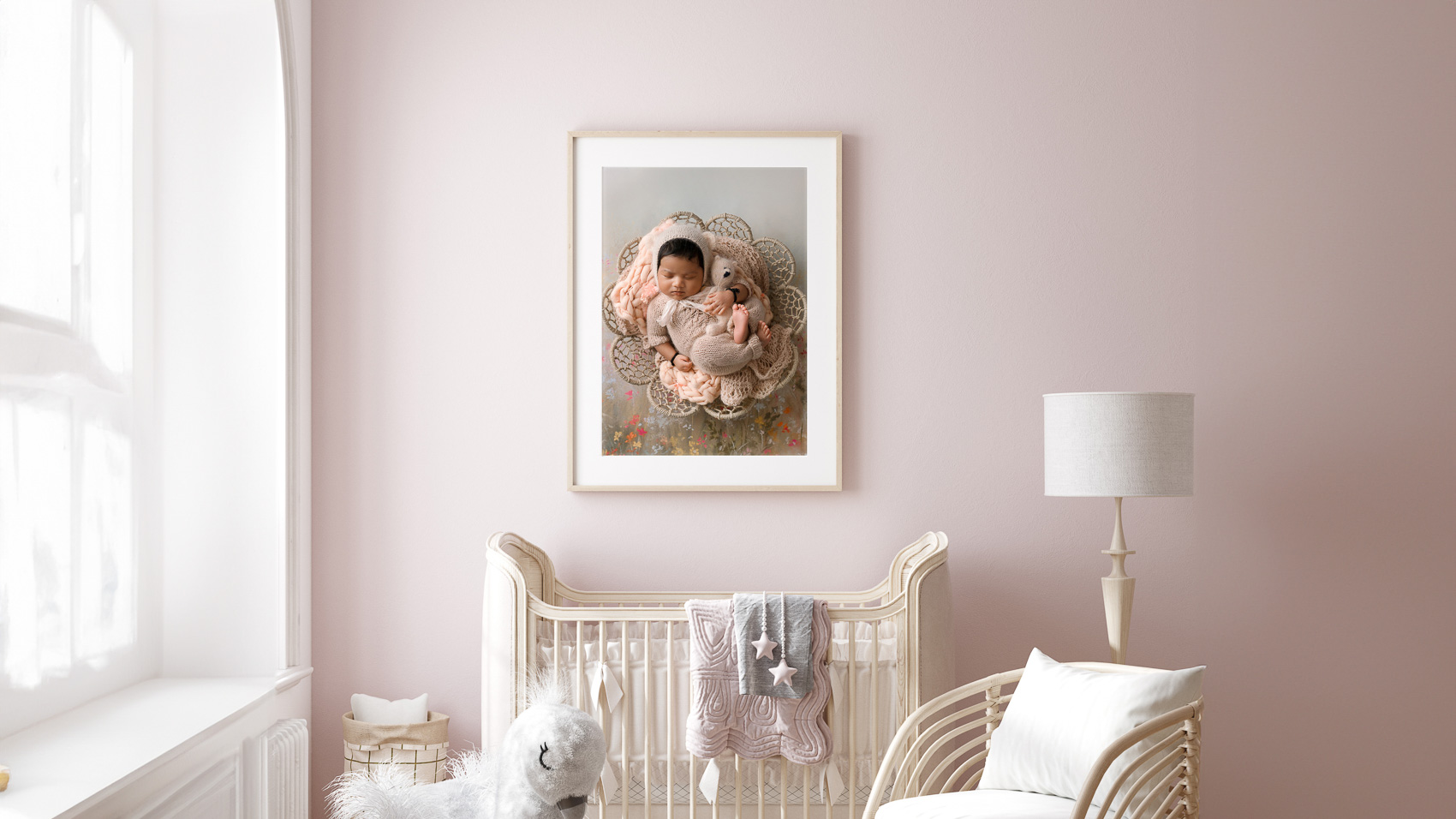 Austin Newborn Photography Pink Nursery horizontal 1 wall art Austin Portrait Photography