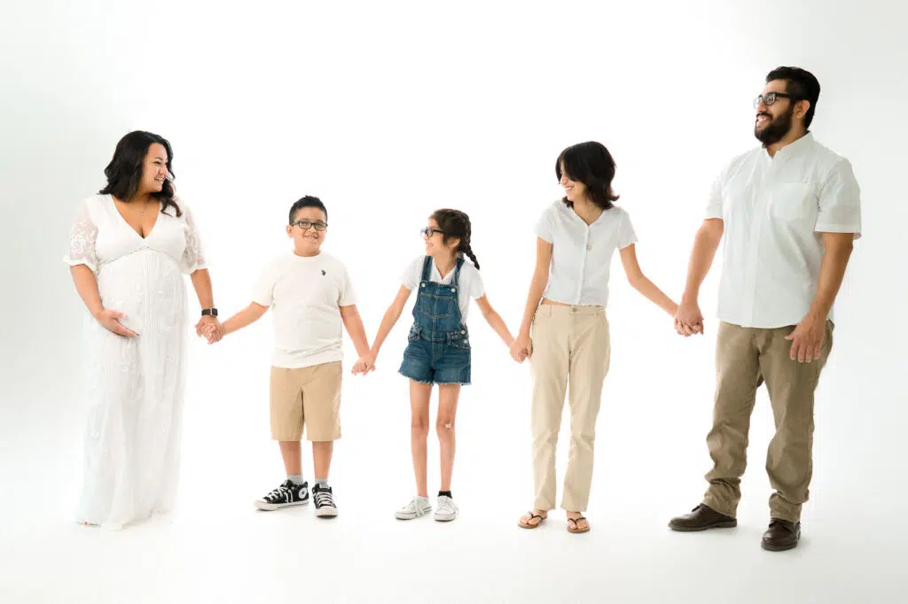Blended Families in Portraits | Blended Families in Maternity Photos
