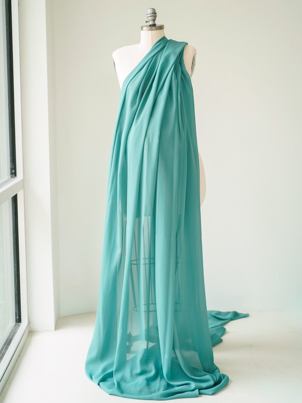 Aegean blue fabric Austin Elopement & Portrait Photographer