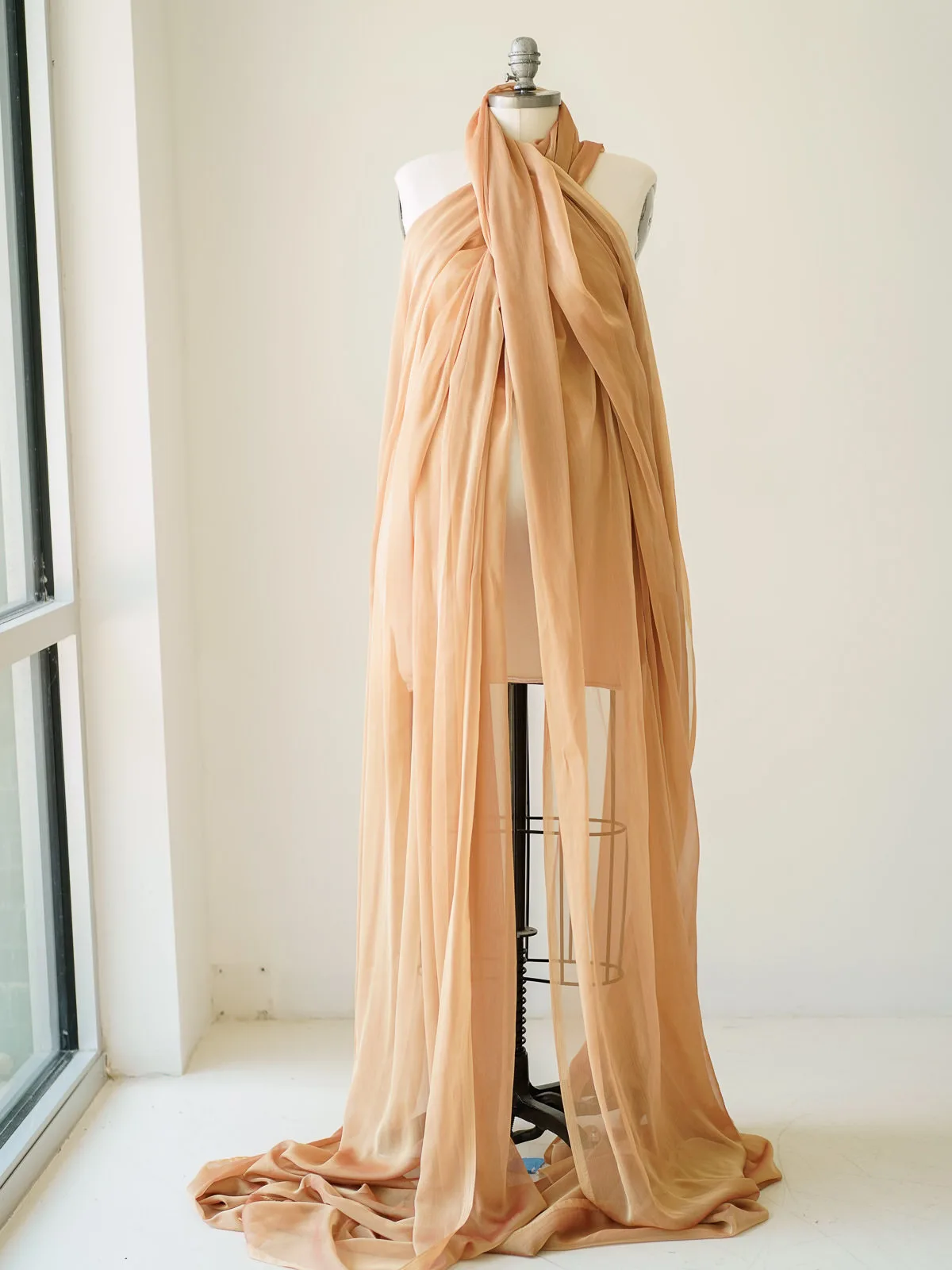 Maternity Gowns and Wardrobe in Austin | Zesty Orange Photography 70 Champaign nude fabric Austin Elopement & Portrait Photographer