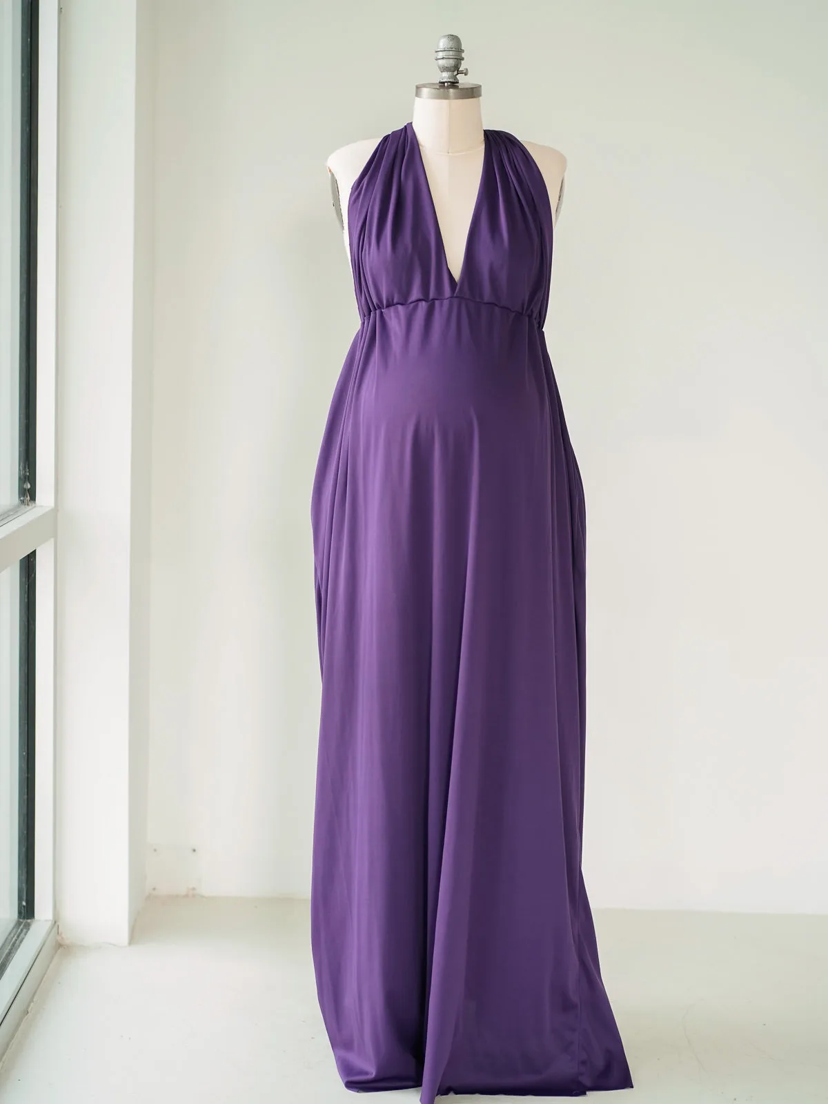 Maternity Gowns and Wardrobe in Austin | Zesty Orange Photography 87 Dahlia purple front Austin Elopement & Portrait Photographer