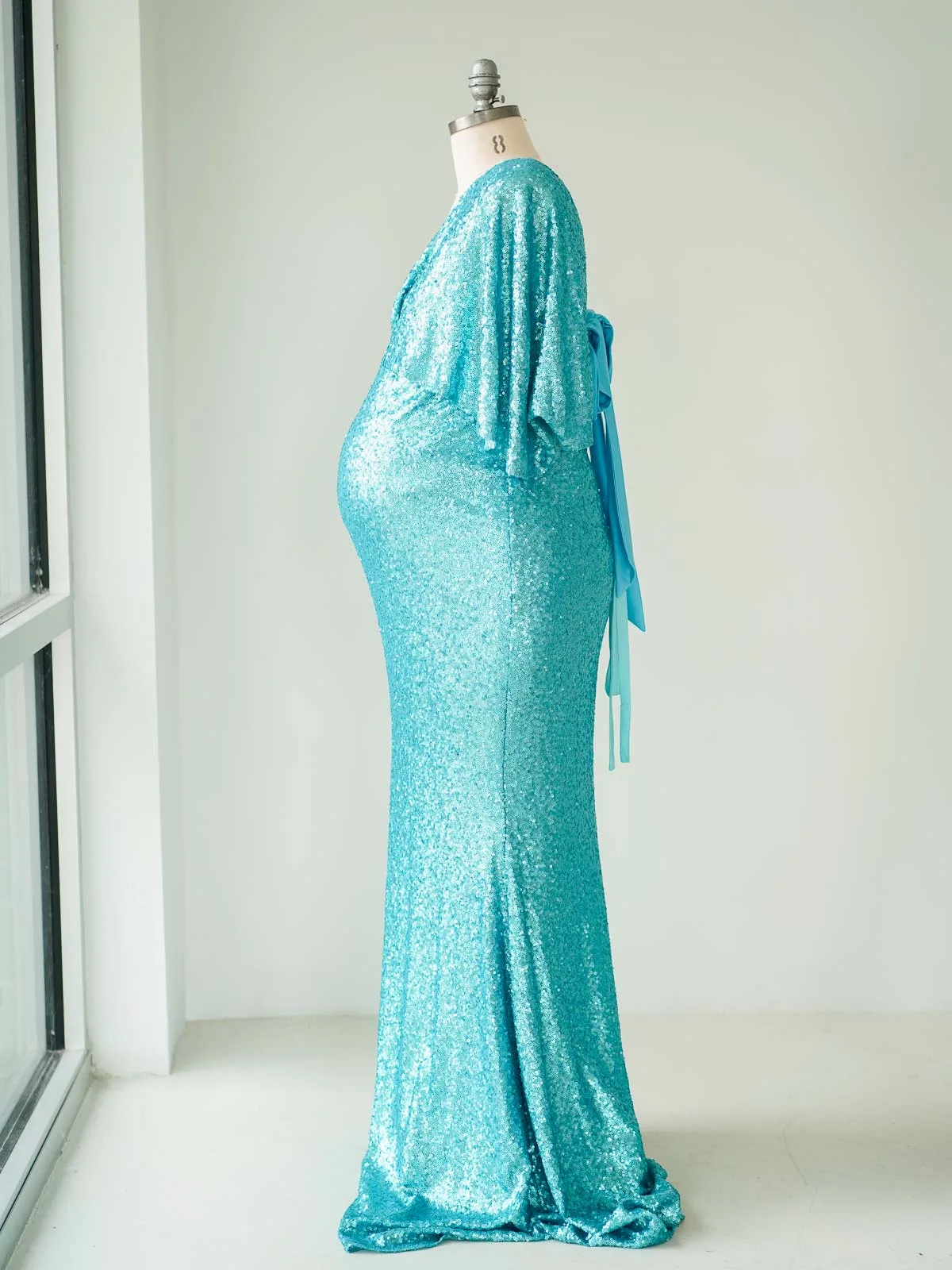 Maternity Gowns and Wardrobe in Austin | Zesty Orange Photography 103 Diana blue side Austin Elopement & Portrait Photographer