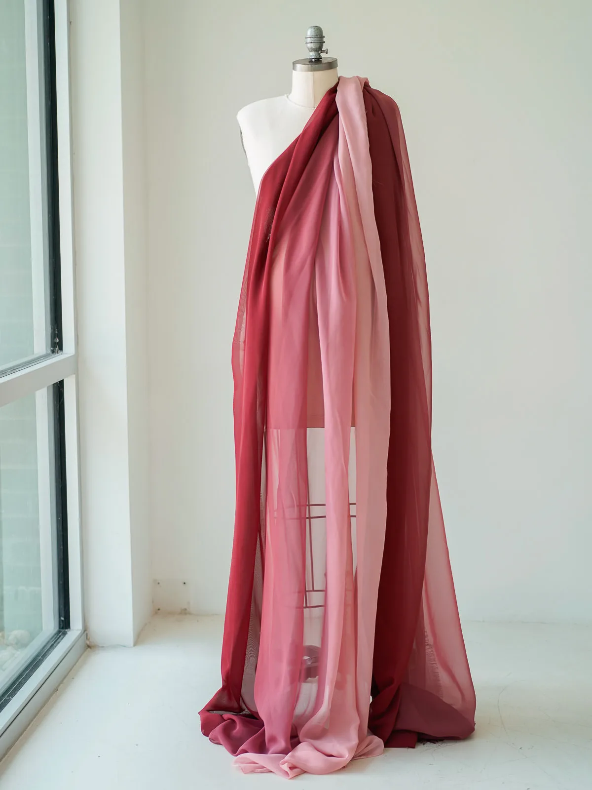 Maternity Gowns and Wardrobe in Austin | Zesty Orange Photography 105 Duet red fabric Austin Elopement & Portrait Photographer