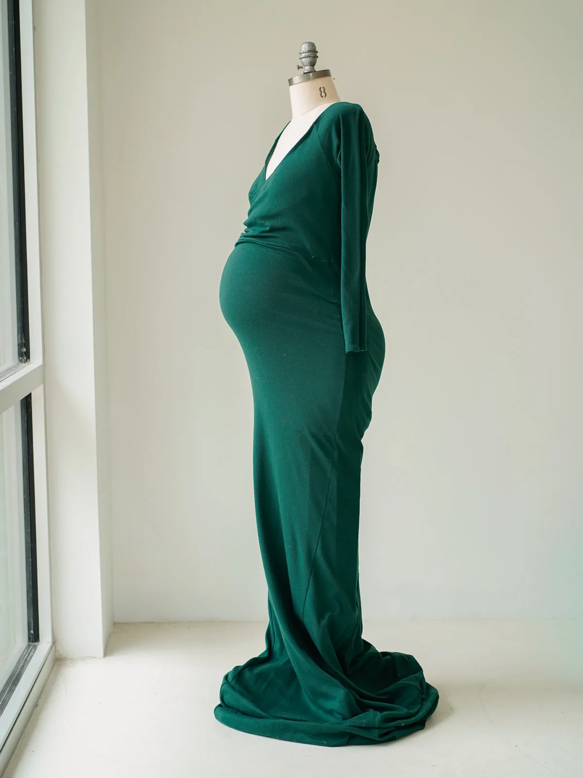 Maternity Gowns and Wardrobe in Austin | Zesty Orange Photography 118 Esmeralda green side Austin Elopement & Portrait Photographer