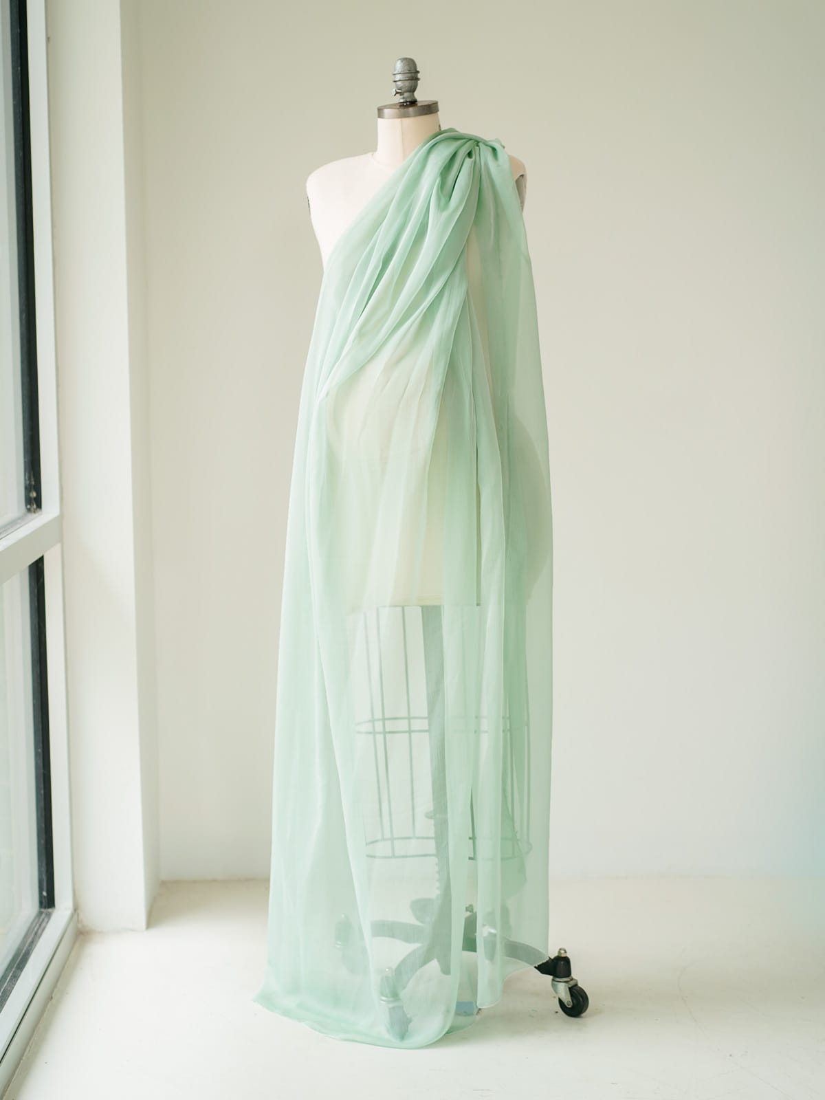 Fern green fabric Austin Elopement & Portrait Photographer