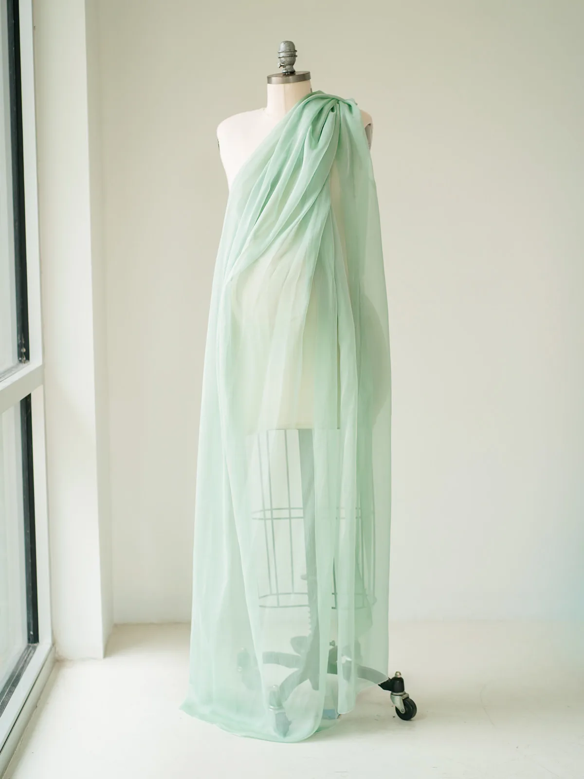 Maternity Gowns and Wardrobe in Austin | Zesty Orange Photography 125 Fern green fabric Austin Elopement & Portrait Photographer