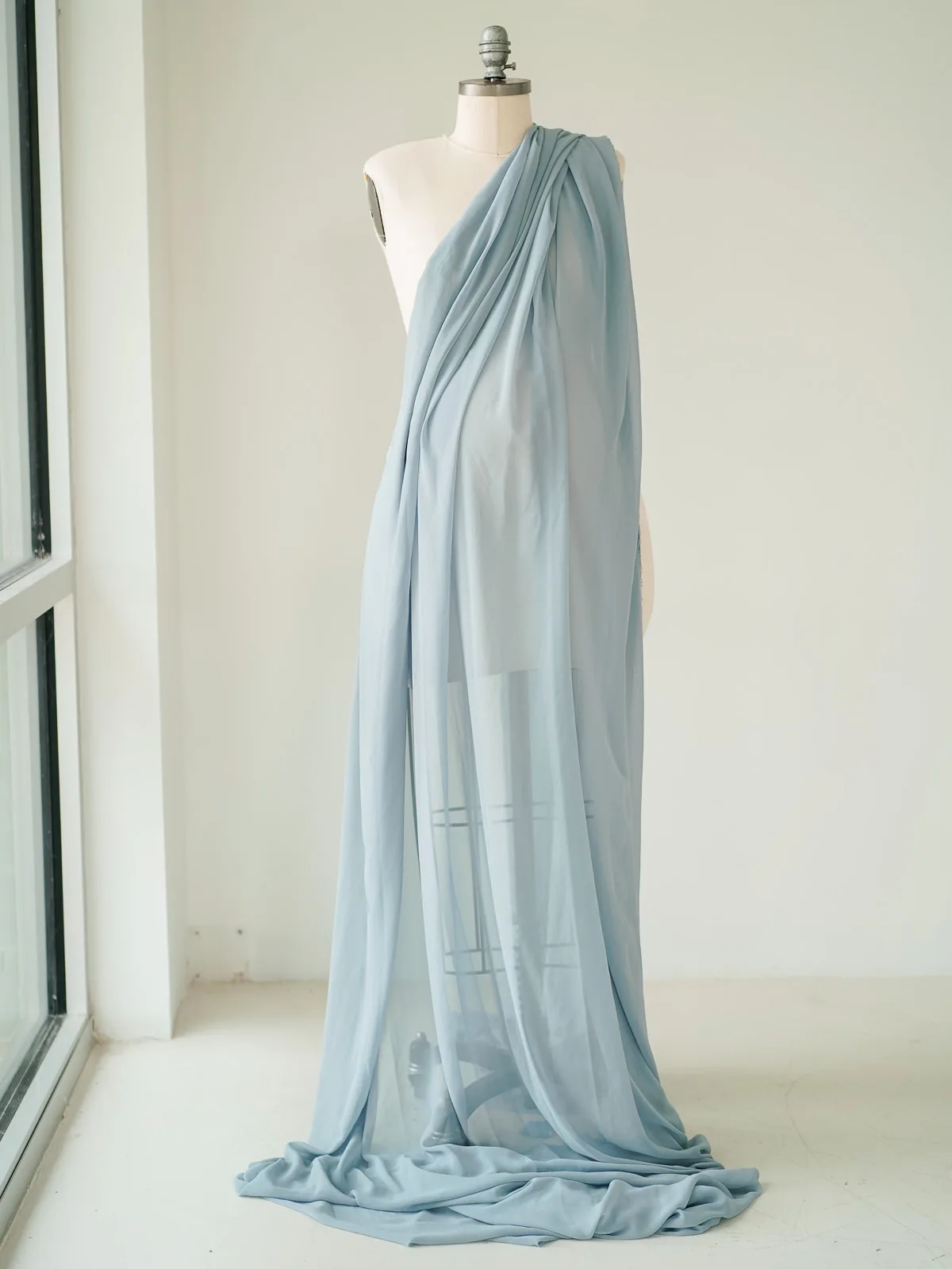 Maternity Gowns and Wardrobe in Austin | Zesty Orange Photography 134 Frost blue fabric Austin Elopement & Portrait Photographer