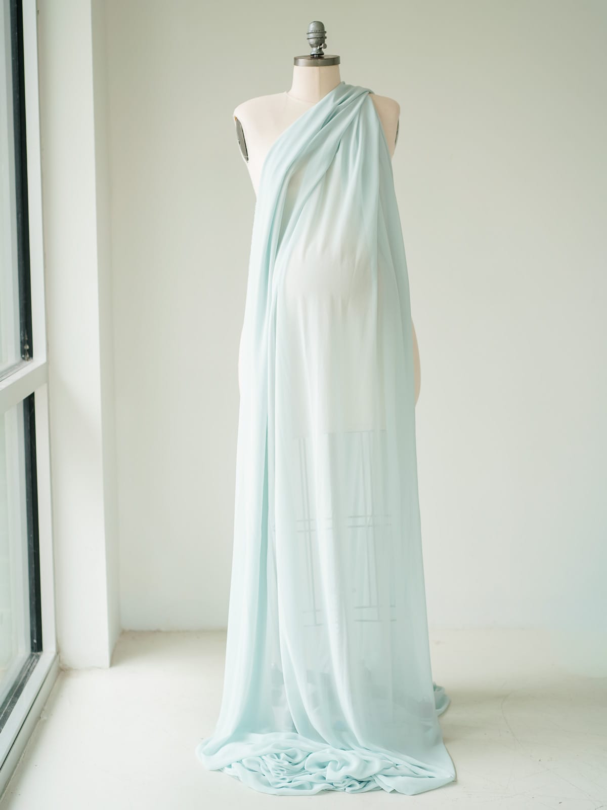 Glass blue fabric Austin Elopement & Portrait Photographer