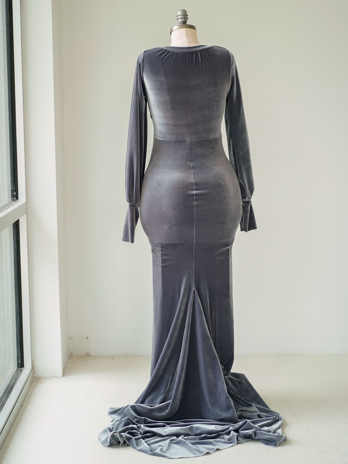 Ingrid grey back Austin Elopement & Portrait Photographer