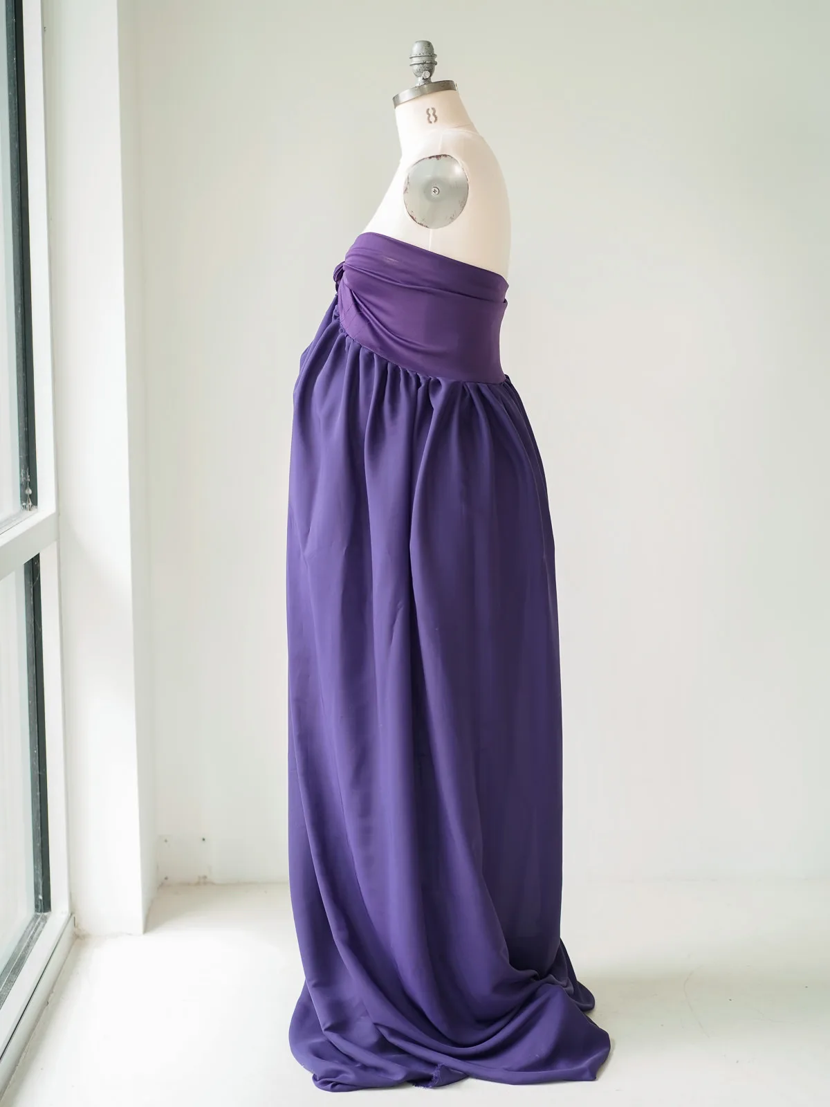 Maternity Gowns and Wardrobe in Austin | Zesty Orange Photography 176 Iris purple side Austin Elopement & Portrait Photographer