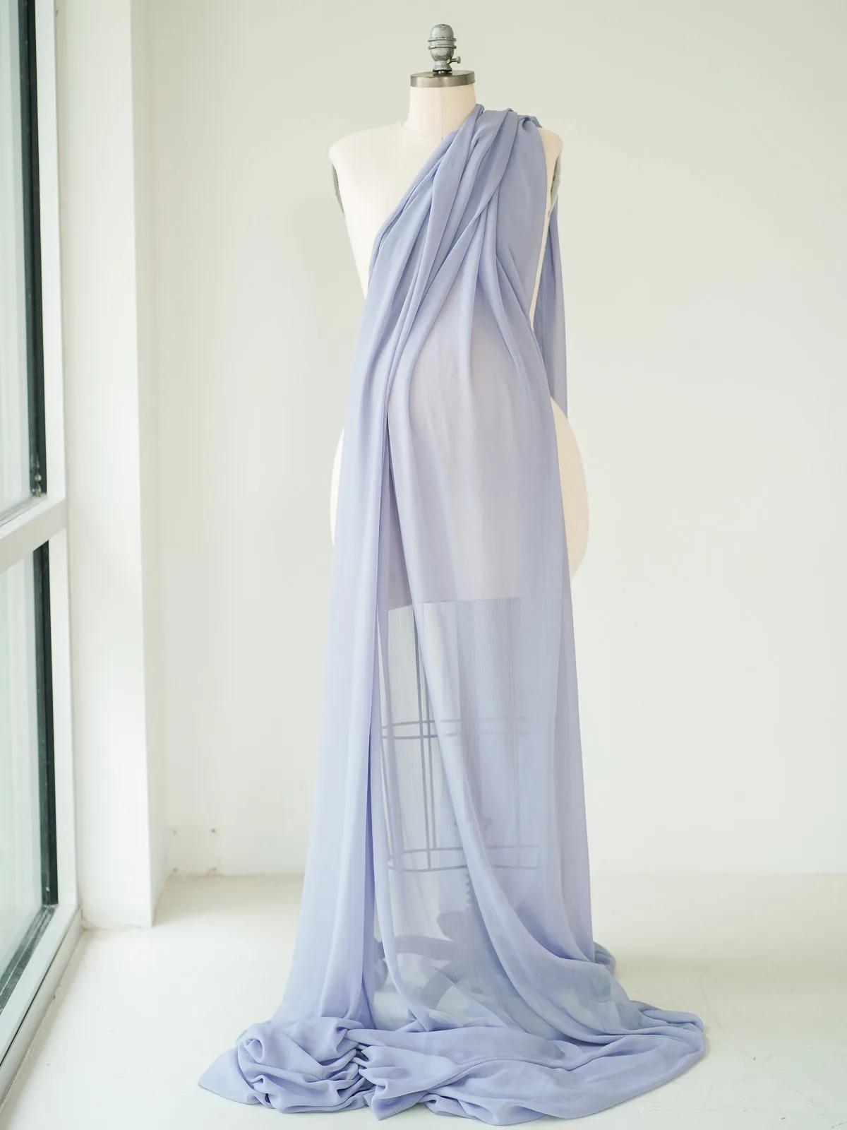 Maternity Gowns and Wardrobe in Austin | Zesty Orange Photography 204 Lilac purple fabric Austin Elopement & Portrait Photographer
