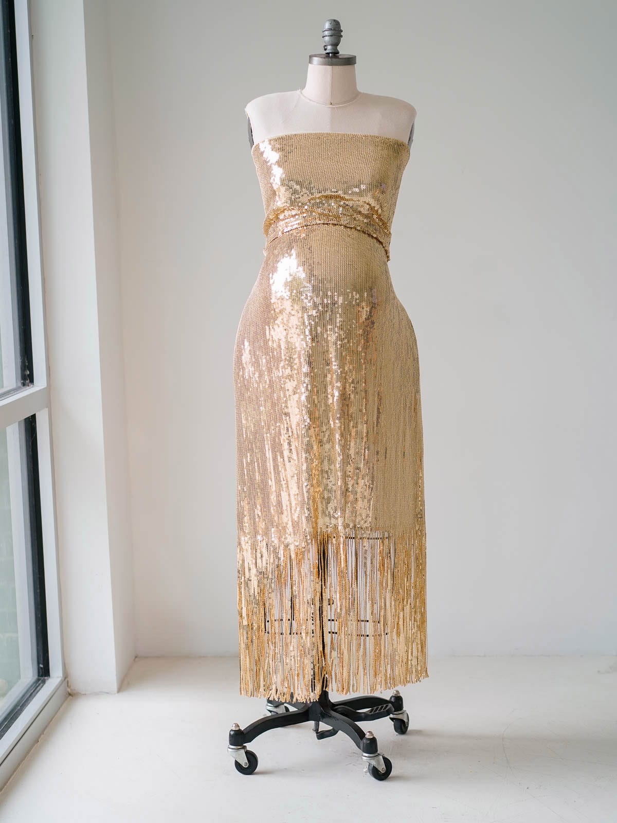 Marilyn gold fabric Austin Elopement & Portrait Photographer
