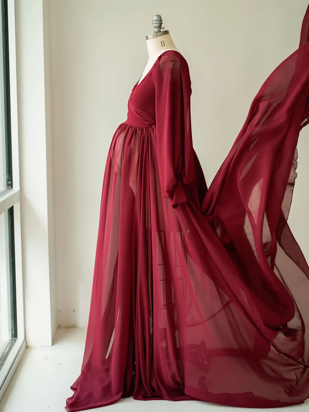 Maternity Gowns and Wardrobe in Austin | Zesty Orange Photography 268 Octavia red side movement Austin Elopement & Portrait Photographer