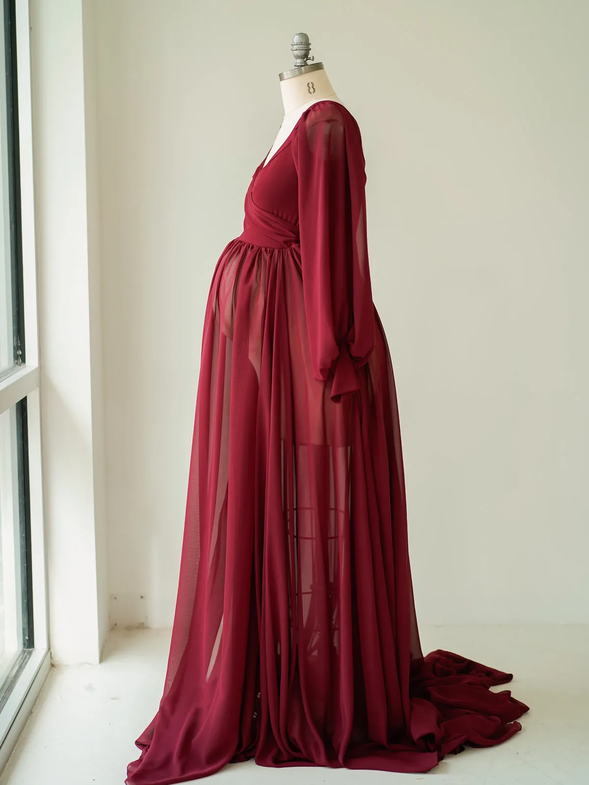 Maternity Gowns and Wardrobe in Austin | Zesty Orange Photography 269 Octavia red side Austin Elopement & Portrait Photographer