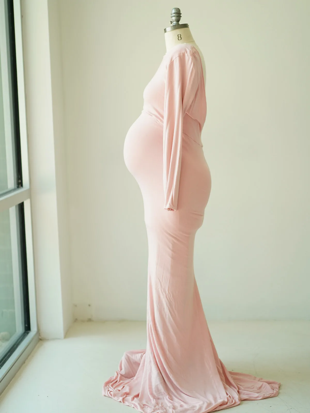 Maternity Gowns and Wardrobe in Austin | Zesty Orange Photography 278 Penelope pink side Austin Elopement & Portrait Photographer